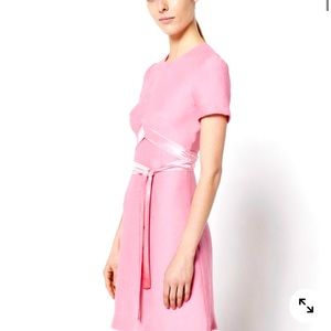 Sandro Isaure Silk Sash A Line Dress